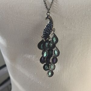 Elegant Peacock Pendant Necklace